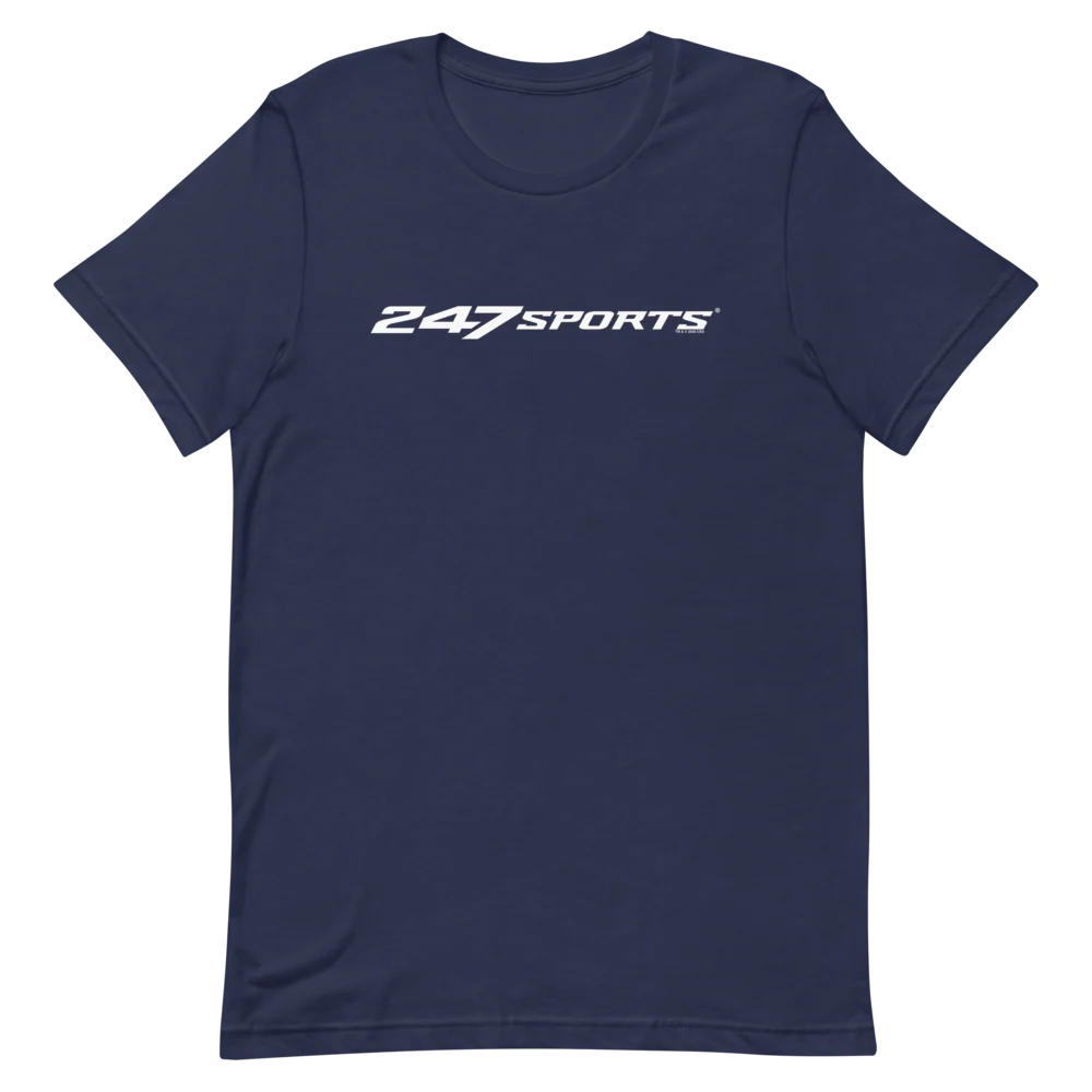 247Sports Logo White Adult Short Sleeve T-Shirt - Image 3