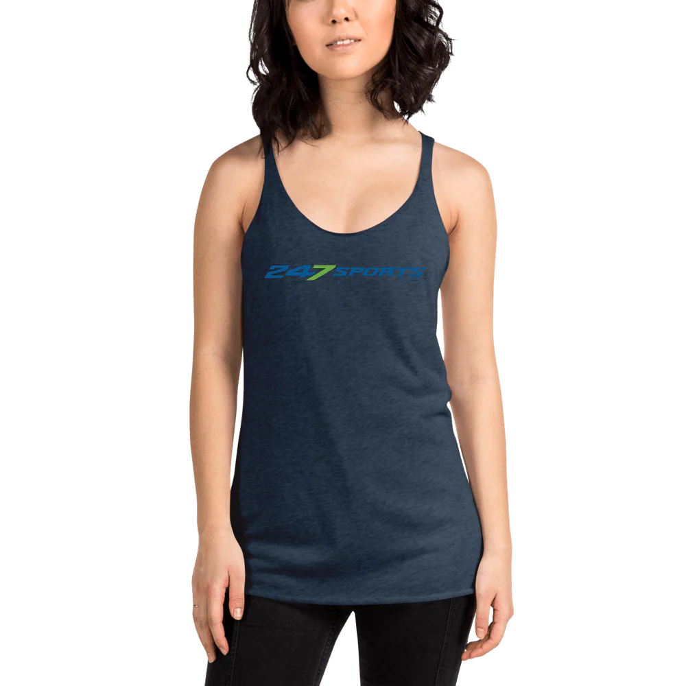 247 Sports Logo Women's Tri-Blend Racerback Tank Top - Image 3