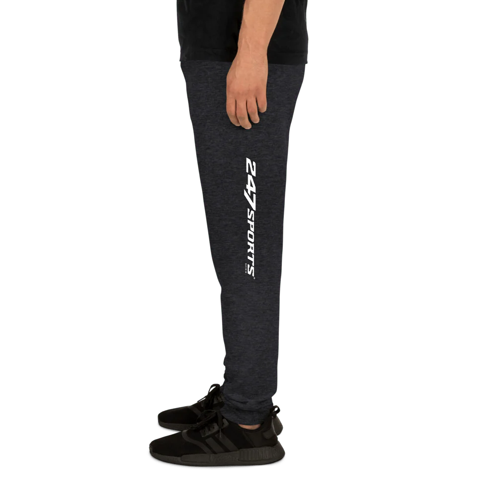 247 Sports White Logo Adult Fleece Joggers - Image 2