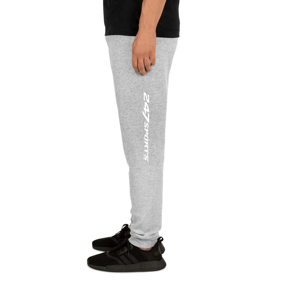 247 Sports White Logo Adult Fleece Joggers - Image 3