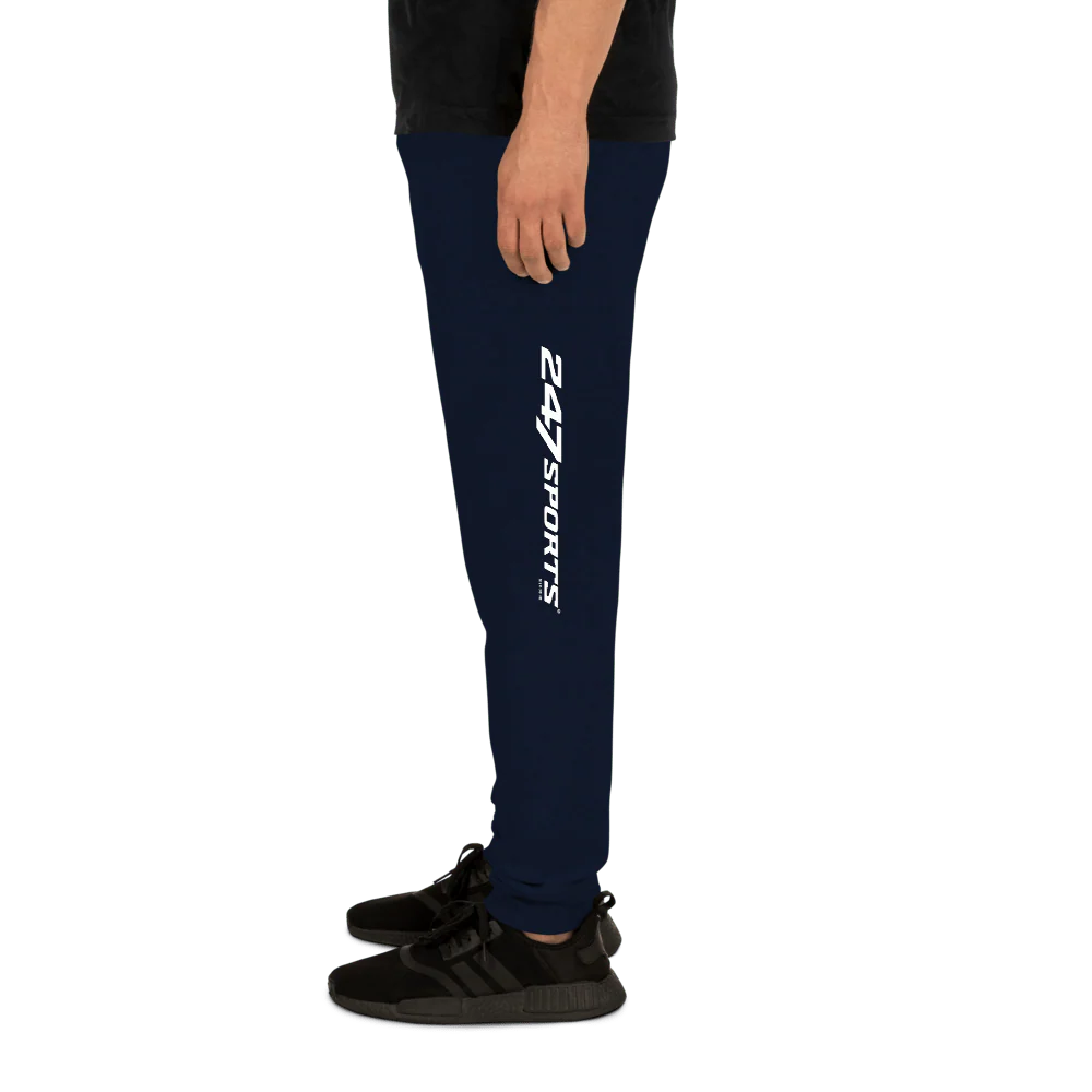 247 Sports White Logo Adult Fleece Joggers - Image 4