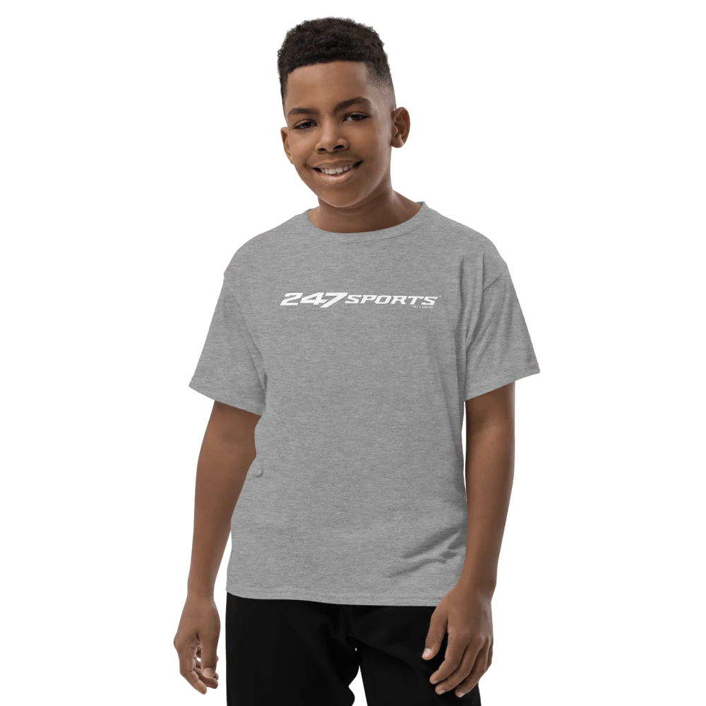 247 Sports White Logo Kids Premium T-Shirt - Image 2