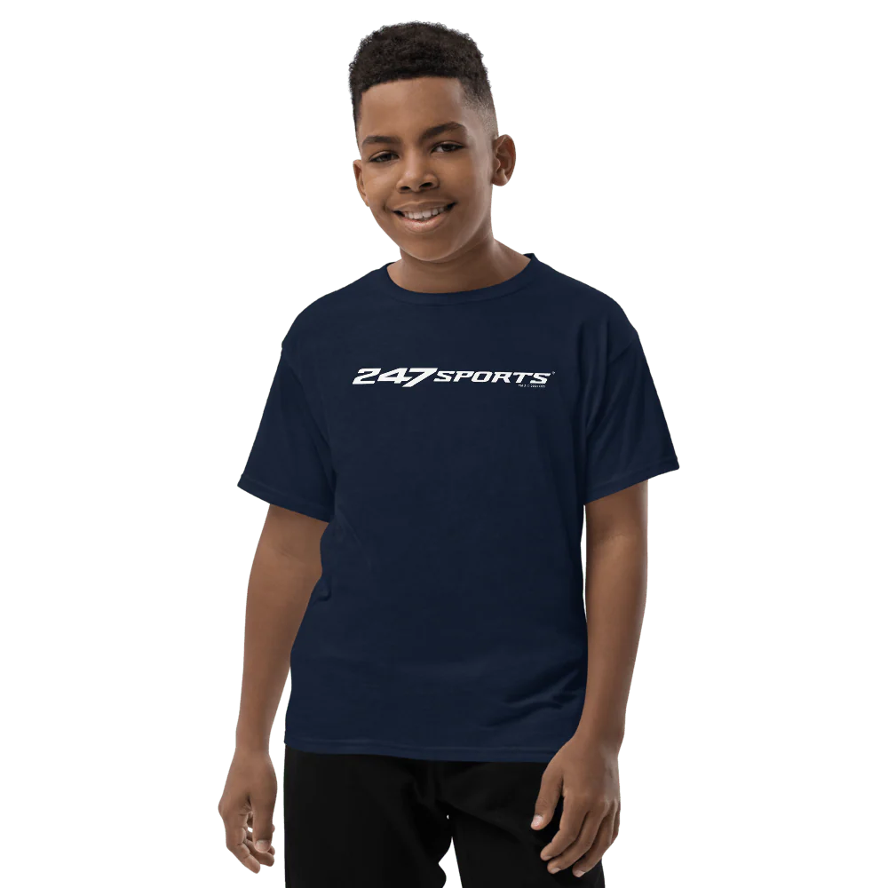 247 Sports White Logo Kids Premium T-Shirt - Image 3