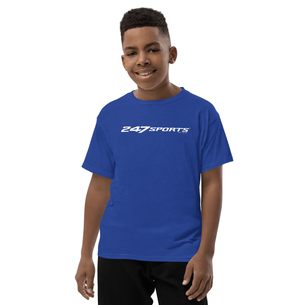 247 Sports White Logo Kids Premium T-Shirt - Image 4