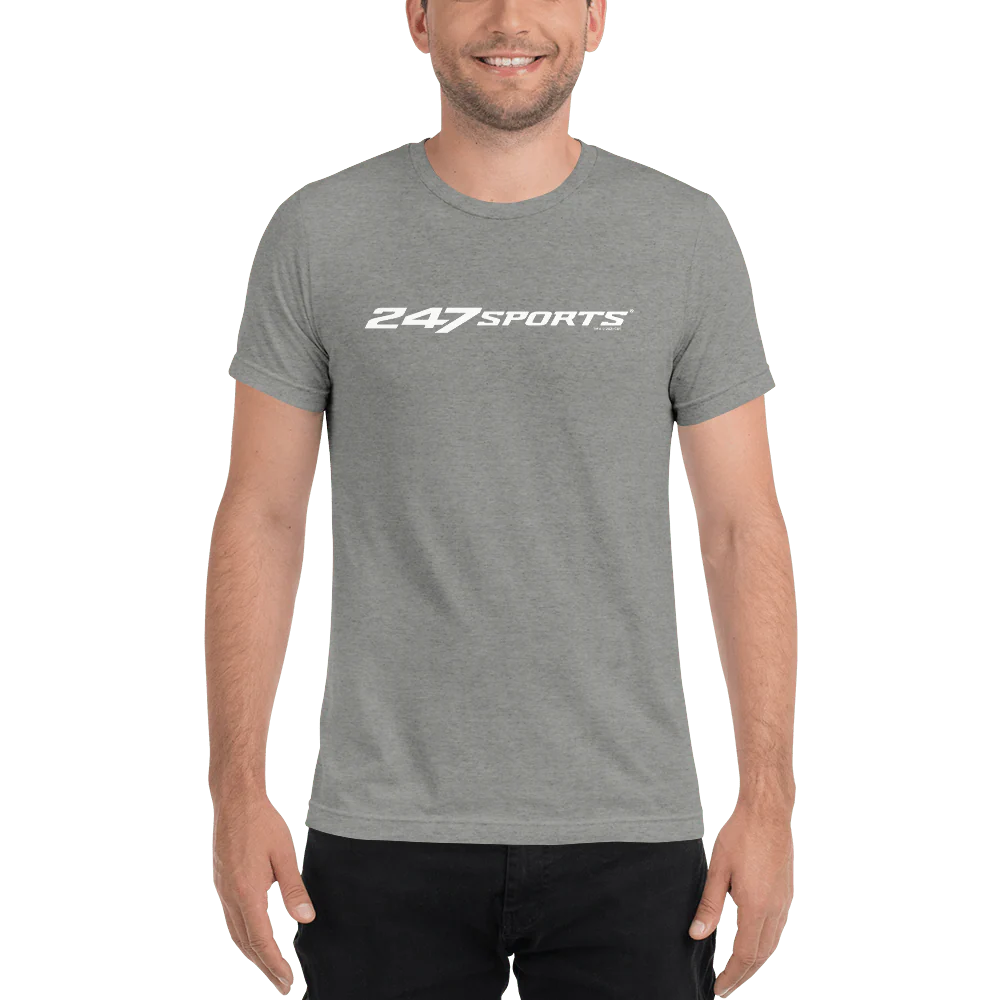 247 Sports White Logo Unisex Tri-Blend T-Shirt - Image 3