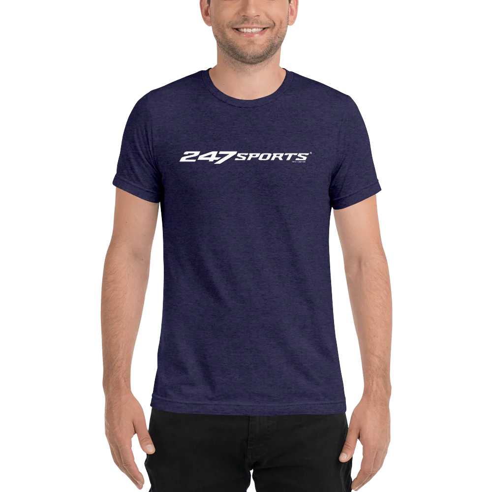 247 Sports White Logo Unisex Tri-Blend T-Shirt - Image 4