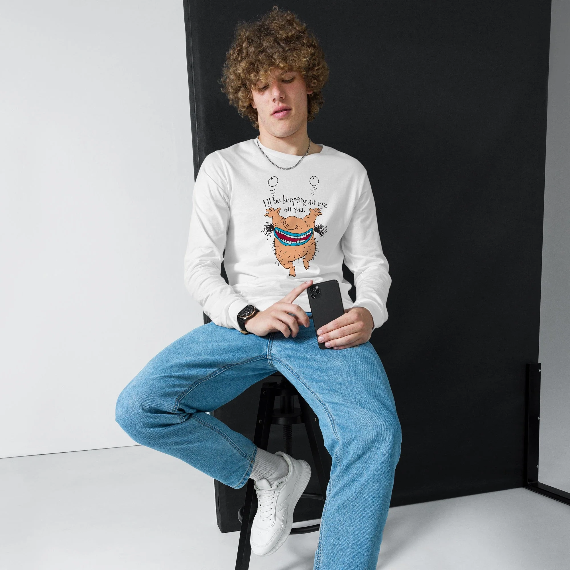 Aaahh!!! Real Monsters Krumm Eye on You Unisex Long Sleeve T-Shirt - Image 10
