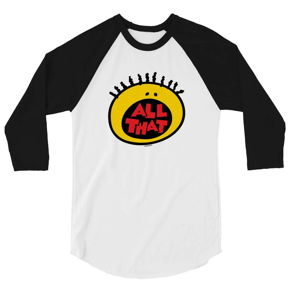 All That Original Logo Adult 3/4 Sleeve Raglan Shirt - Image 4