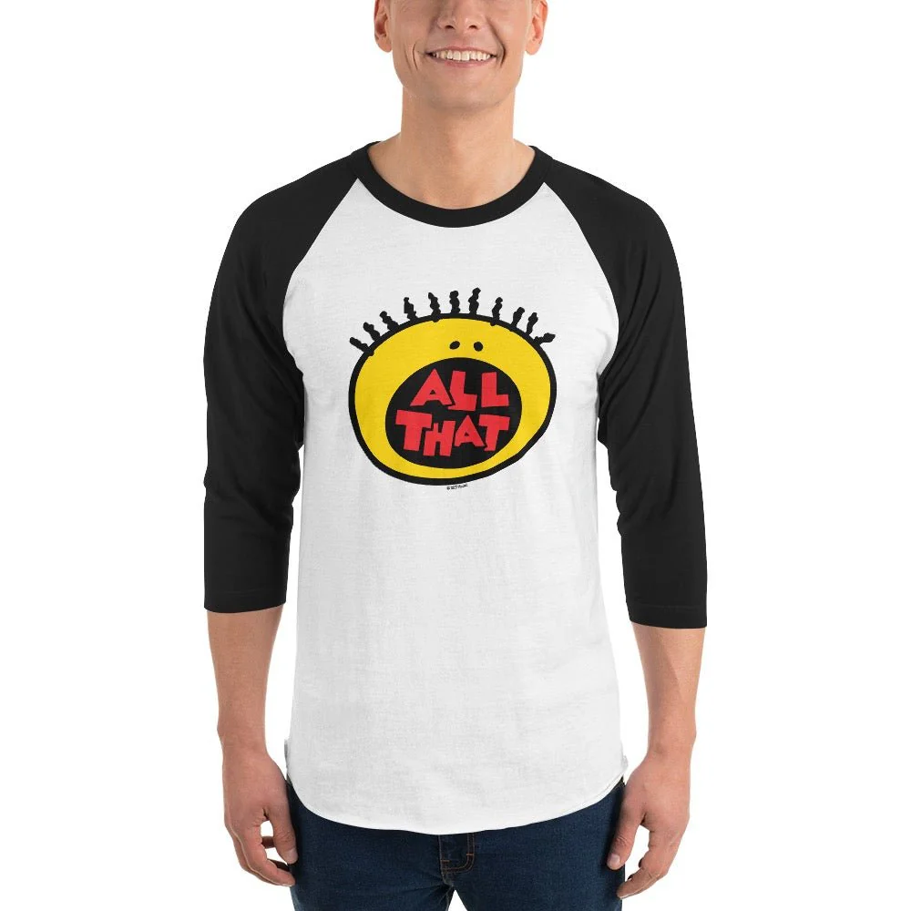 All That Original Logo Adult 3/4 Sleeve Raglan Shirt - Image 5