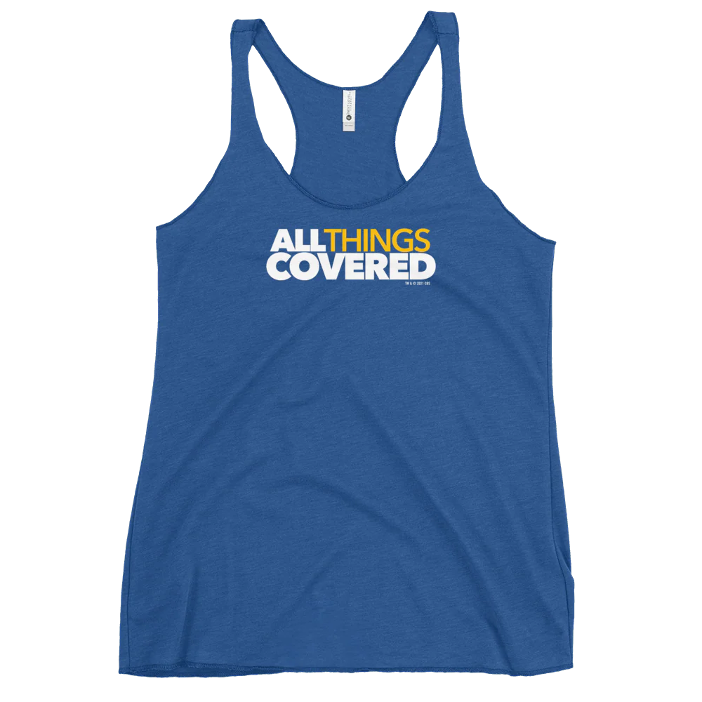 All Things Covered Podcast ATC Podcast Logo Women's Tri-Blend Racerback Tank Top - Image 3