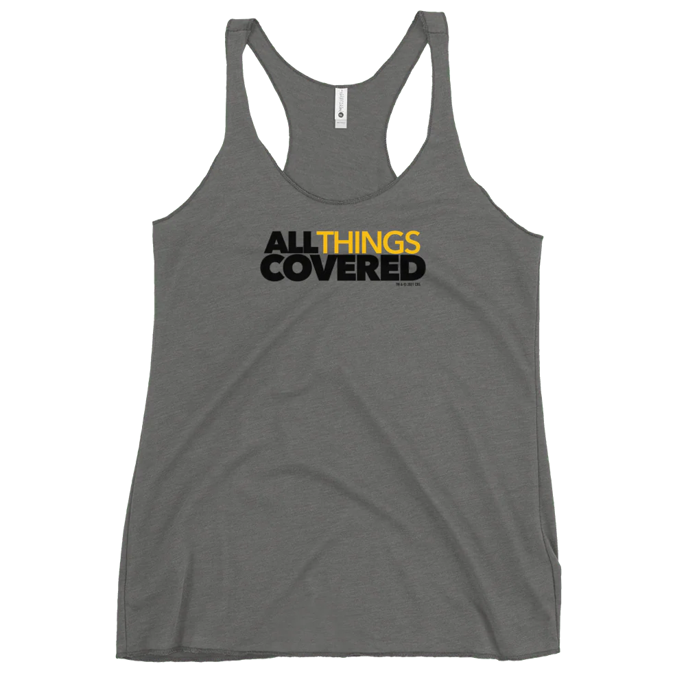 All Things Covered Podcast ATC Podcast Logo Women's Tri-Blend Racerback Tank Top