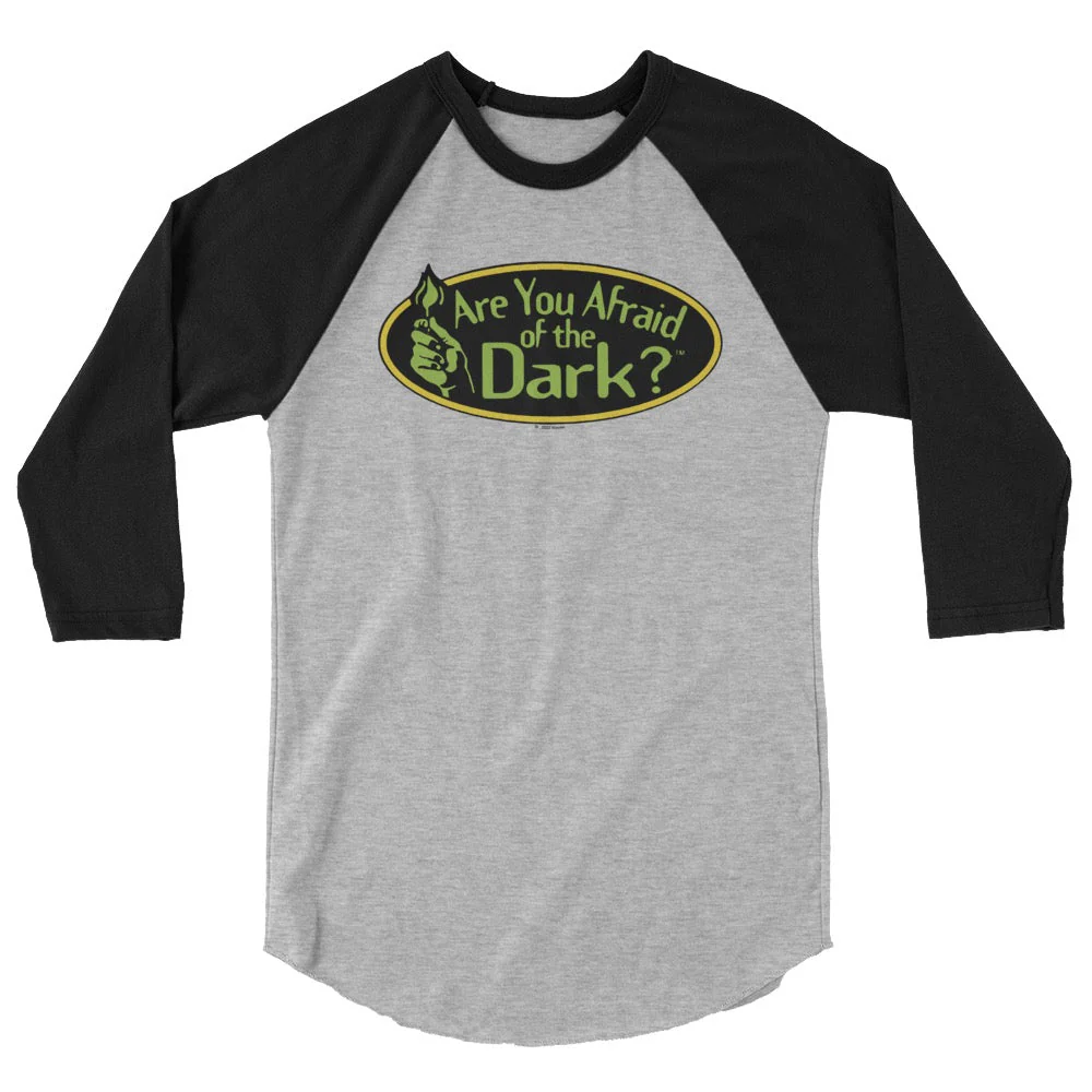 Are You Afraid of the Dark Original Logo Adult 3/4 Sleeve Raglan Shirt