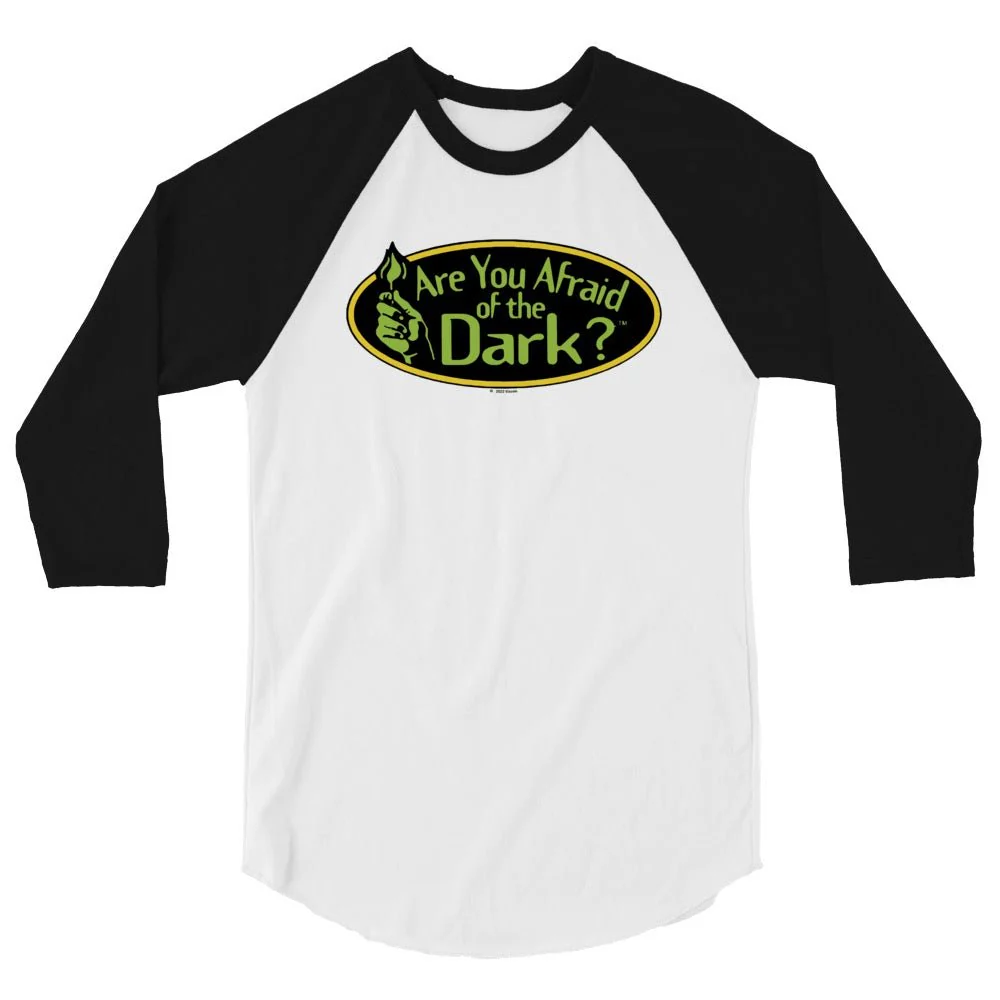 Are You Afraid of the Dark Original Logo Adult 3/4 Sleeve Raglan Shirt - Image 4
