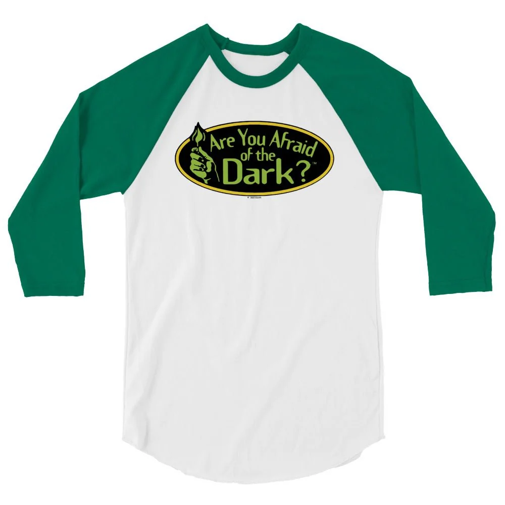Are You Afraid of the Dark Original Logo Adult 3/4 Sleeve Raglan Shirt - Image 6