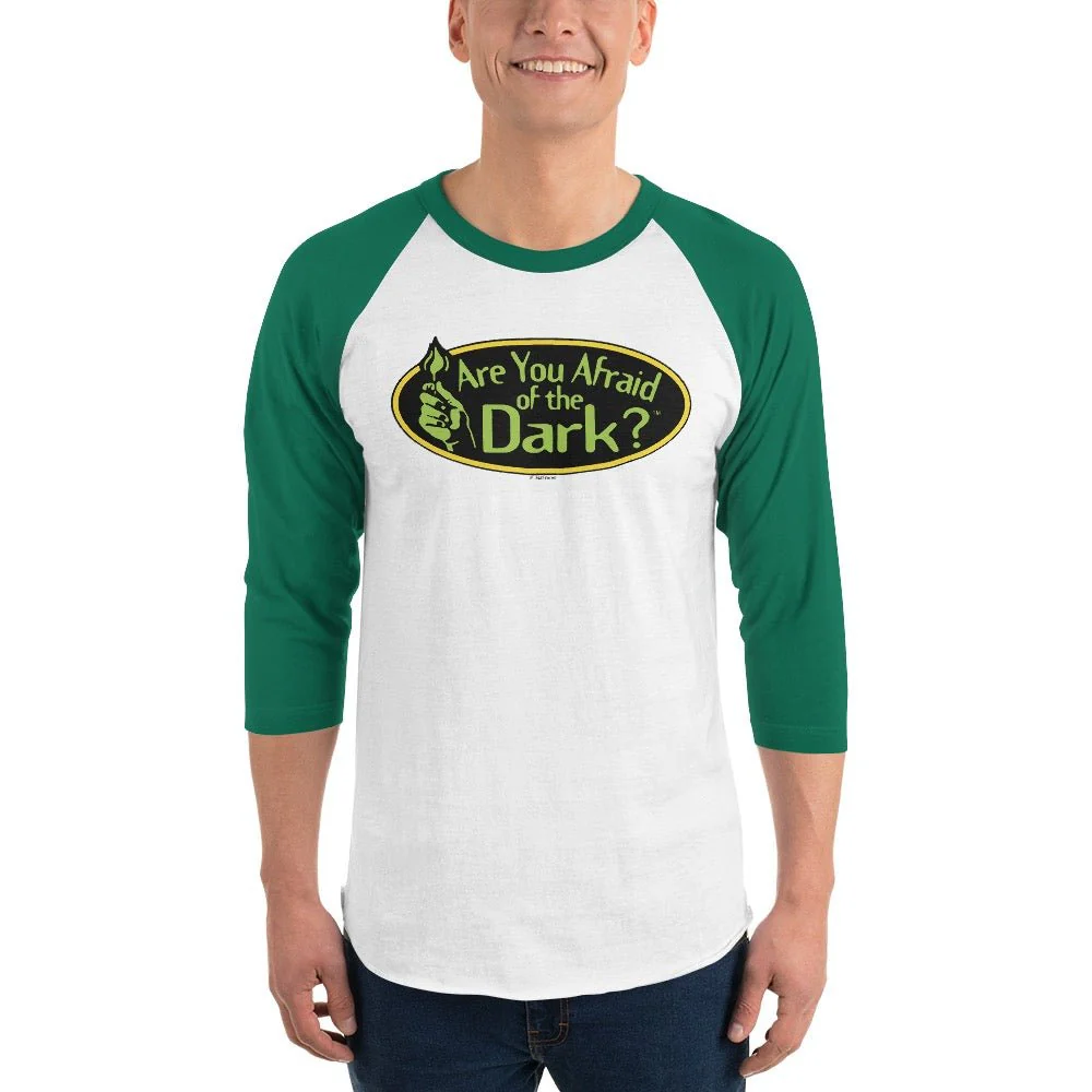 Are You Afraid of the Dark Original Logo Adult 3/4 Sleeve Raglan Shirt - Image 7