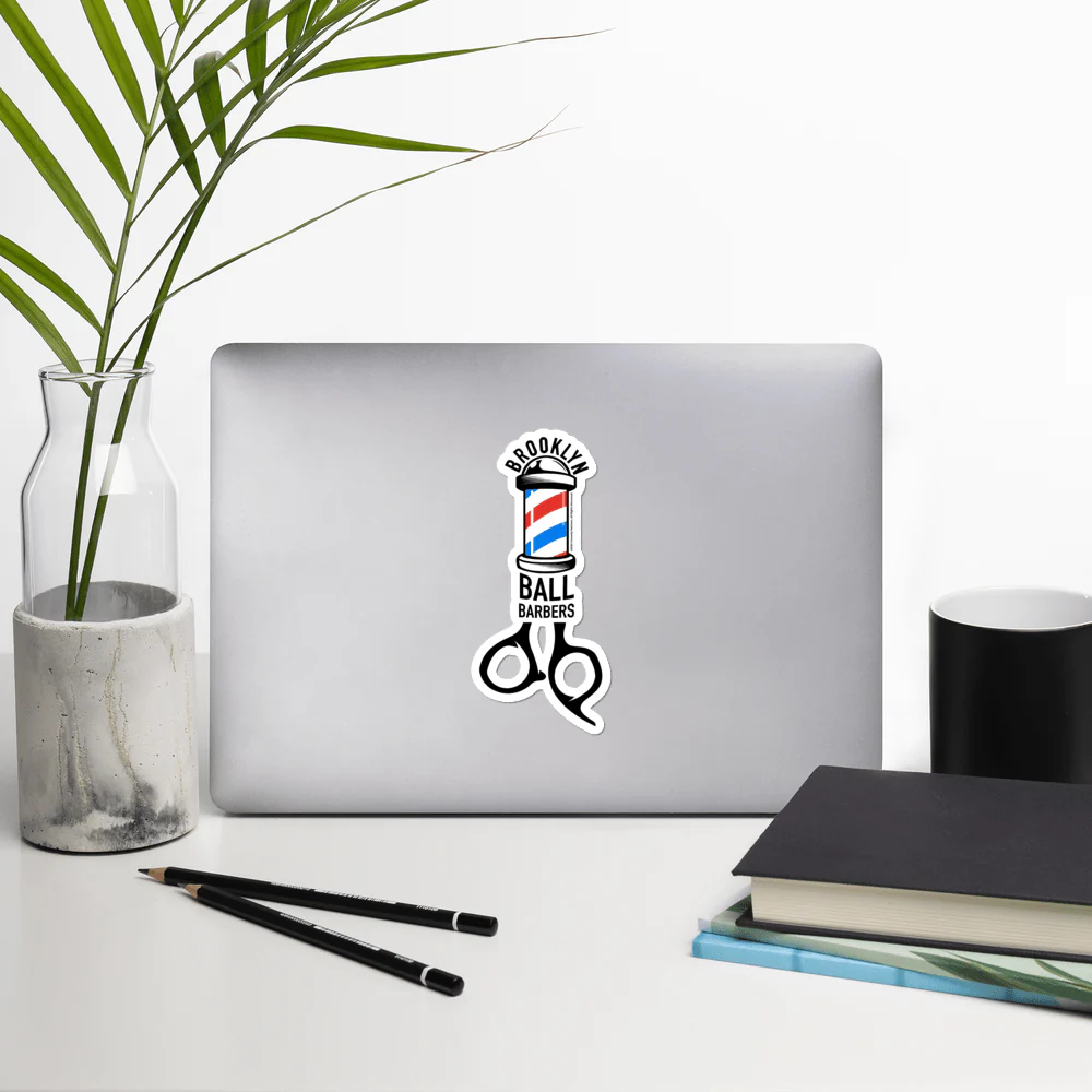 As Seen On Comedy Central Ball Barbers Logo Die Cut Sticker - Image 3