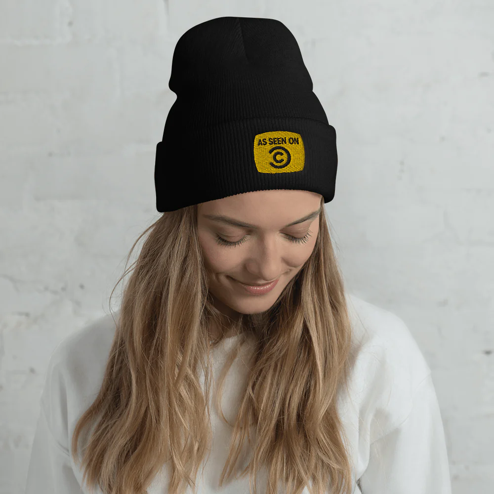 As Seen On Comedy Central Logo Embroidered Beanie - Image 3