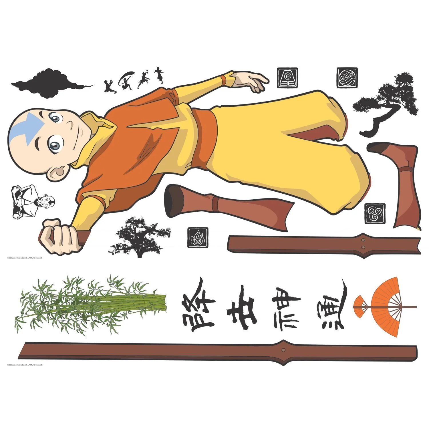 Avatar: The Last Airbender Aang Giant Wall Decals - Image 5