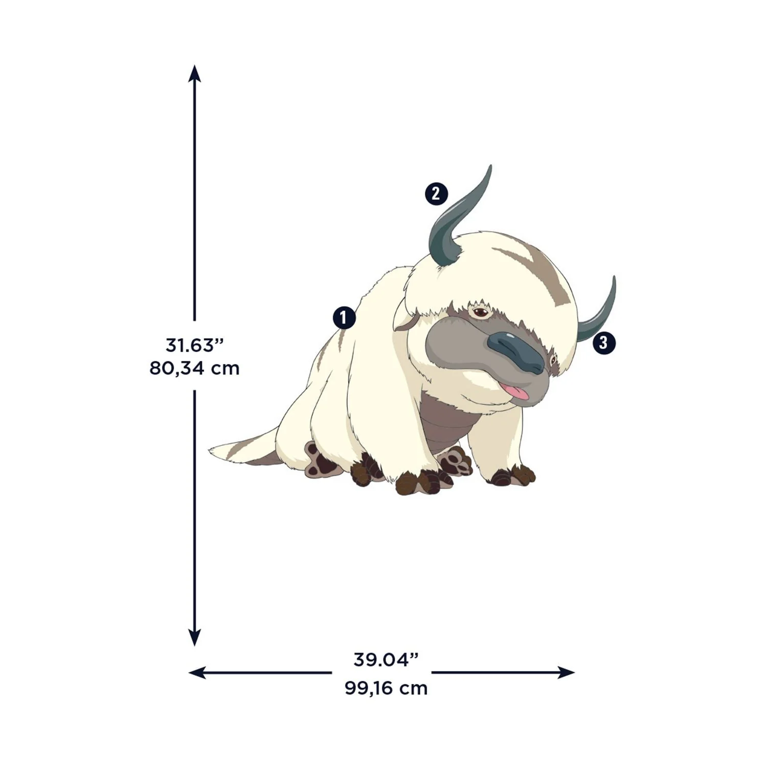 Avatar: The Last Airbender Appa Giant Wall Decals - Image 5