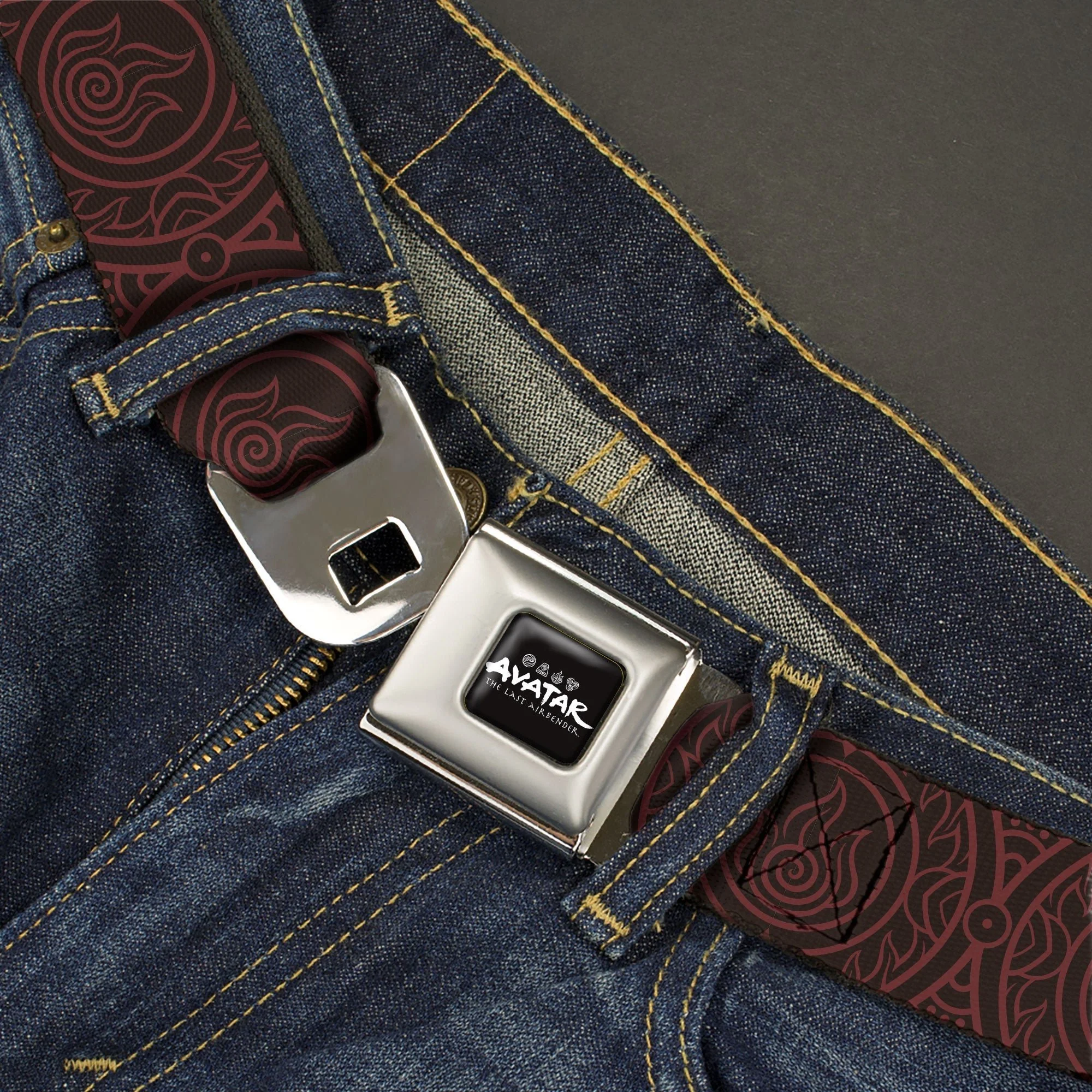Avatar: The Last Airbender Fire Element Logo Seatbelt Belt - Image 2