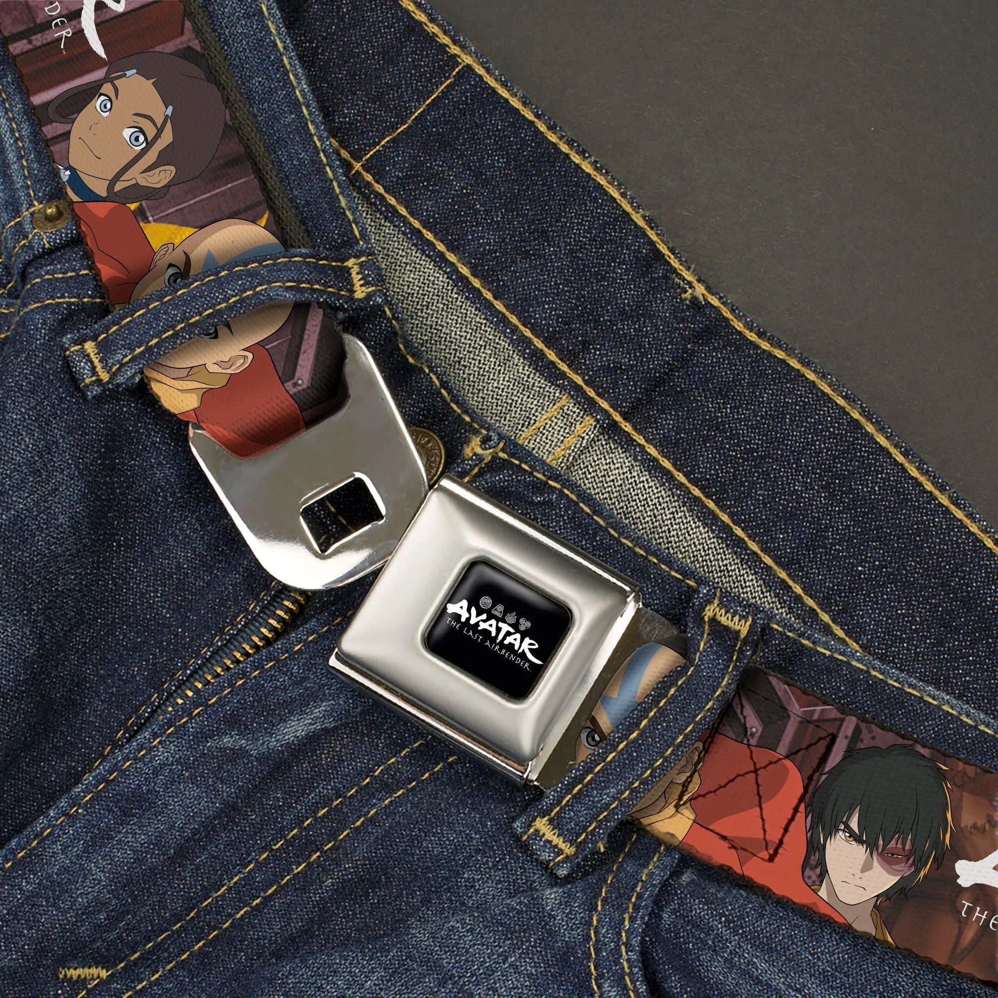 Avatar: The Last Airbender Group Pose Graphic Seatbelt Belt - Image 2