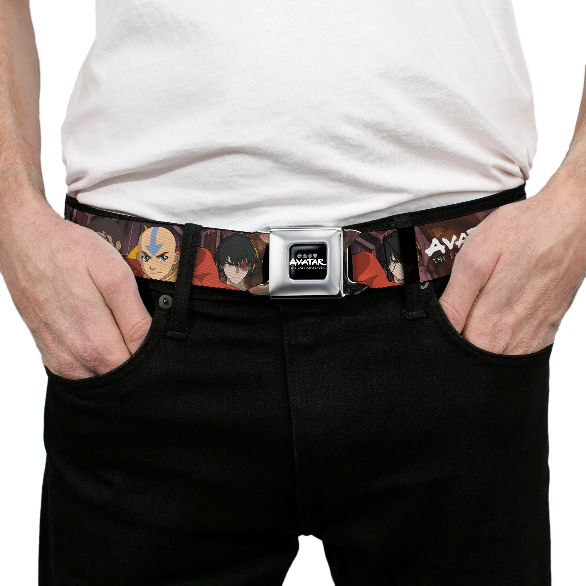 Avatar: The Last Airbender Group Pose Graphic Seatbelt Belt - Image 3