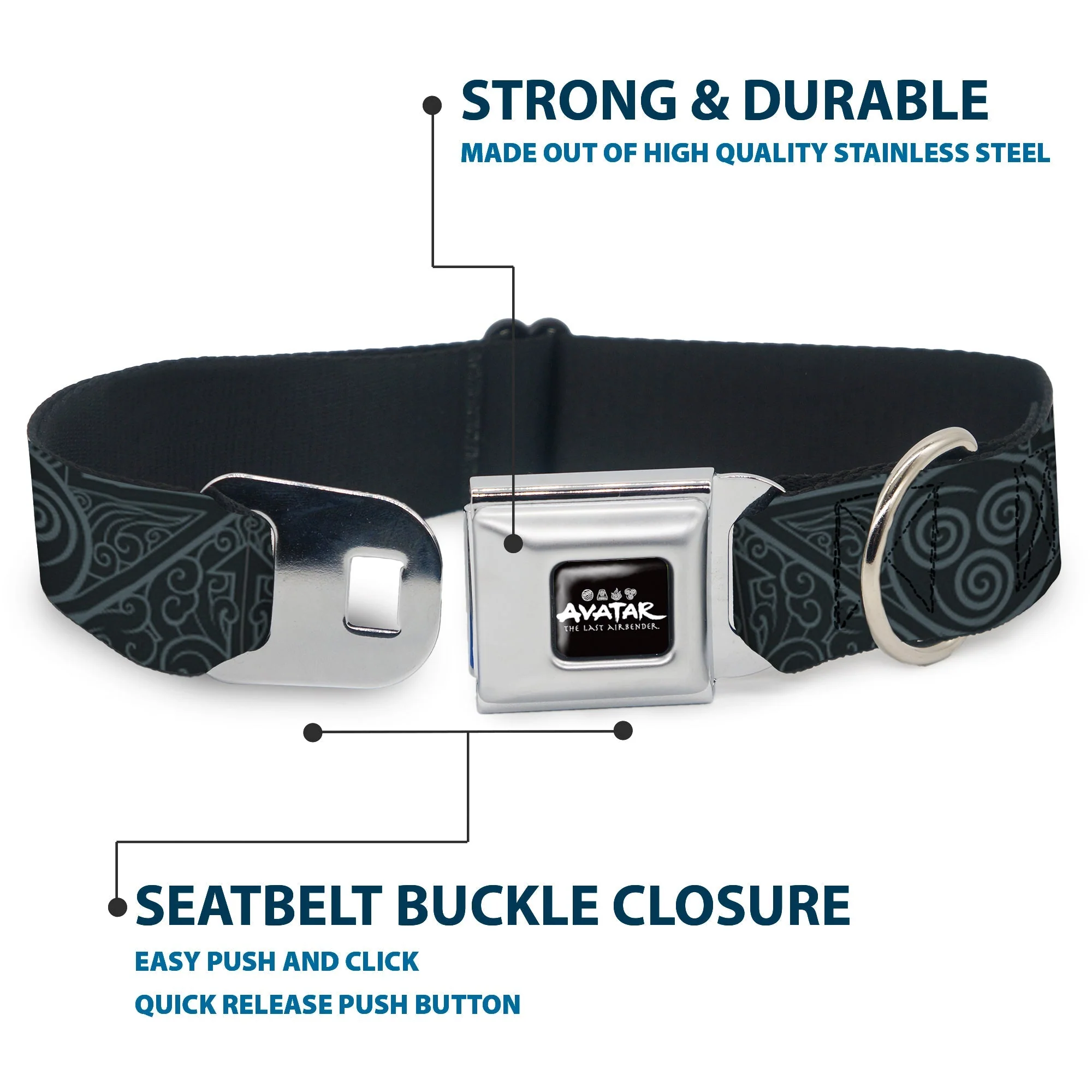 Avatar: The Last Airbender Air Element Logo Seatbelt Collar - Image 4