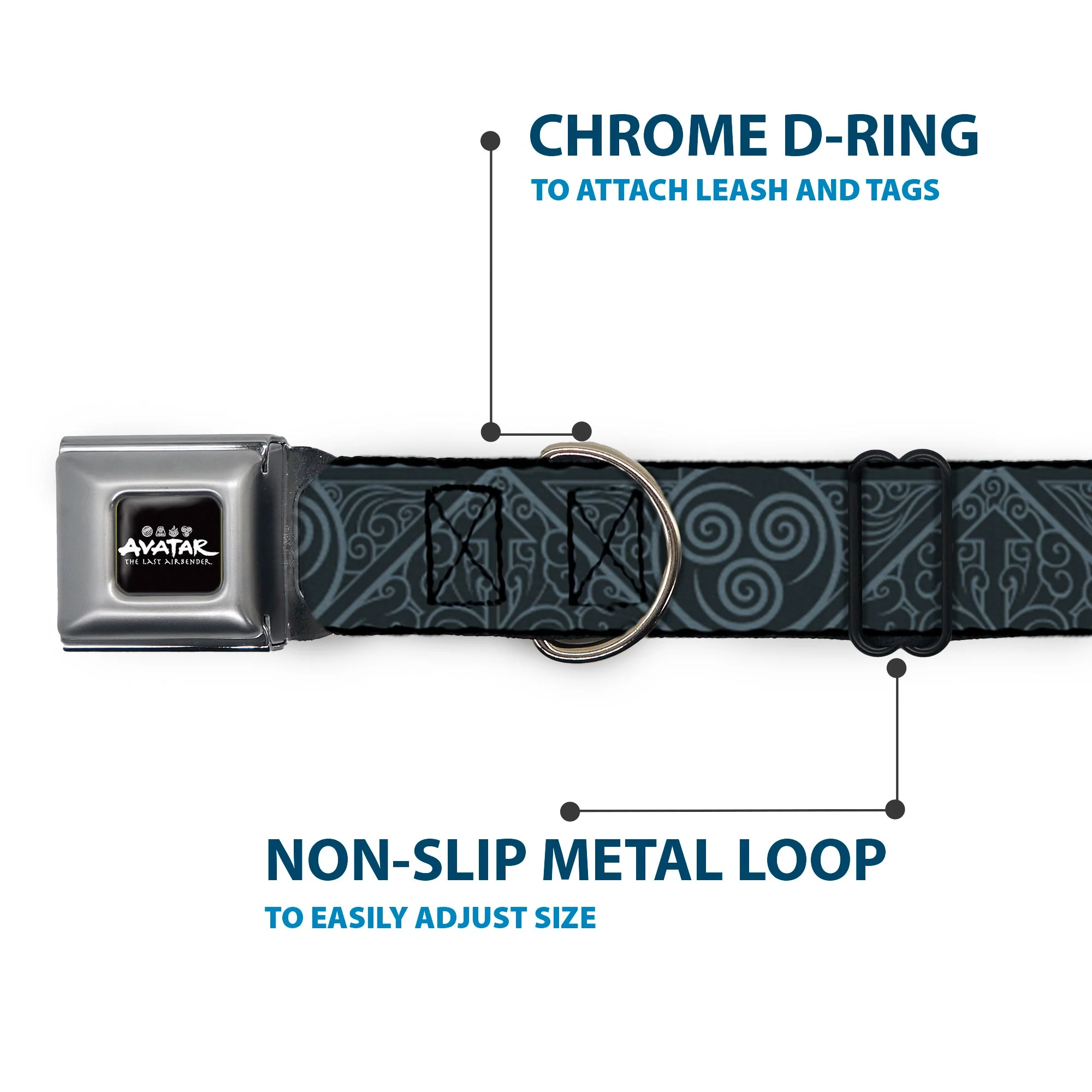 Avatar: The Last Airbender Air Element Logo Seatbelt Collar - Image 5