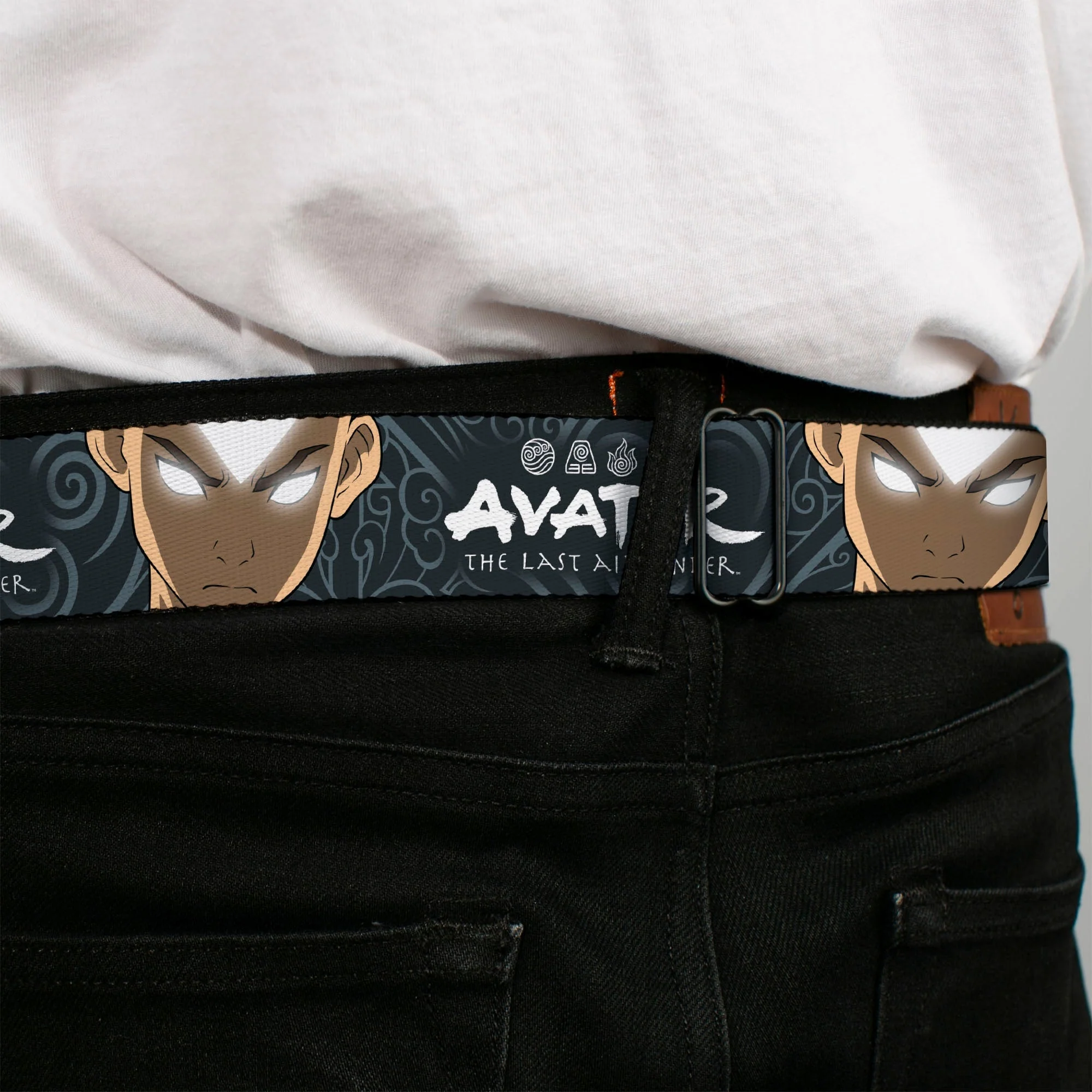 Avatar: The Last Airbender Aang Face & Logo Seatbelt Belt - Image 4