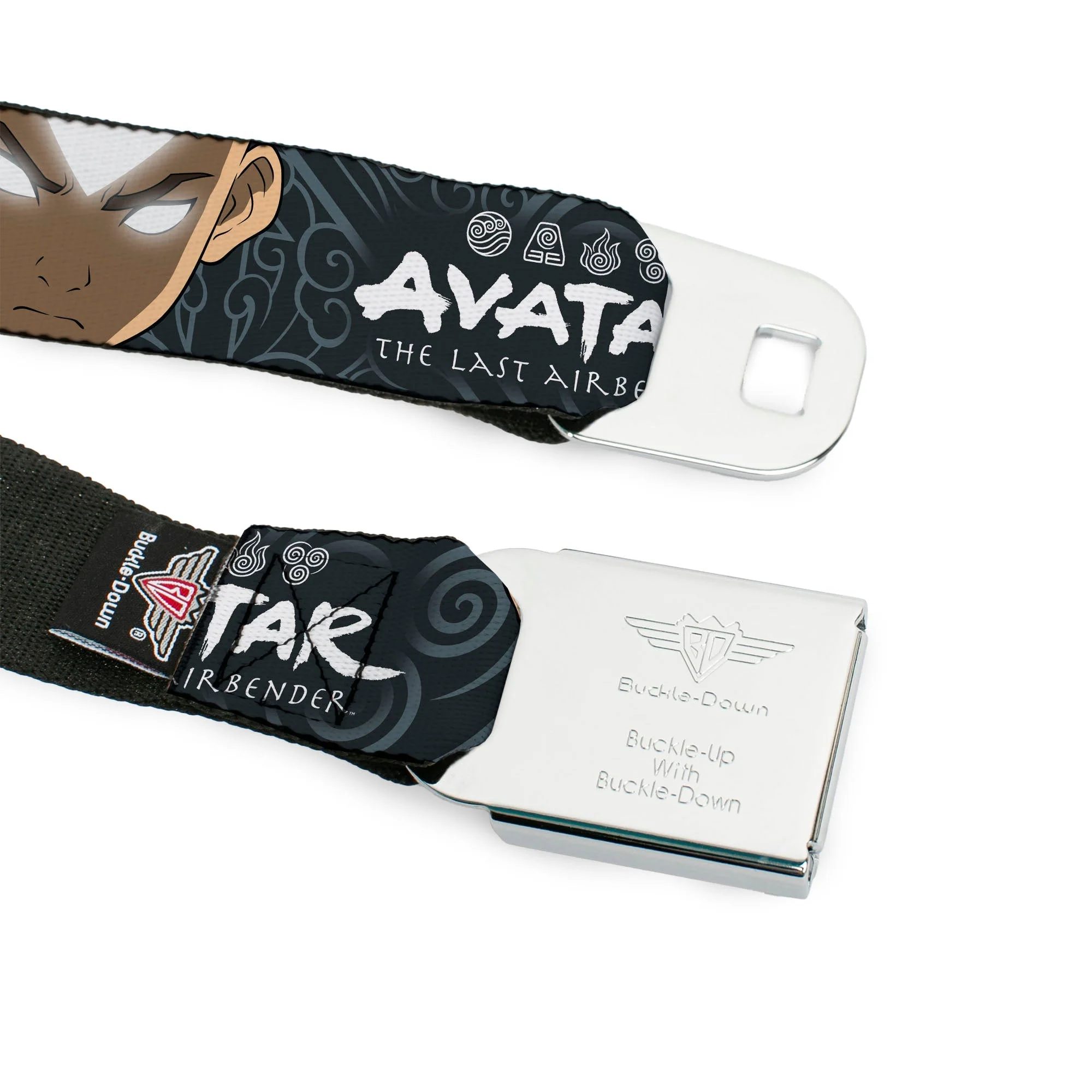 Avatar: The Last Airbender Aang Face & Logo Seatbelt Belt - Image 9