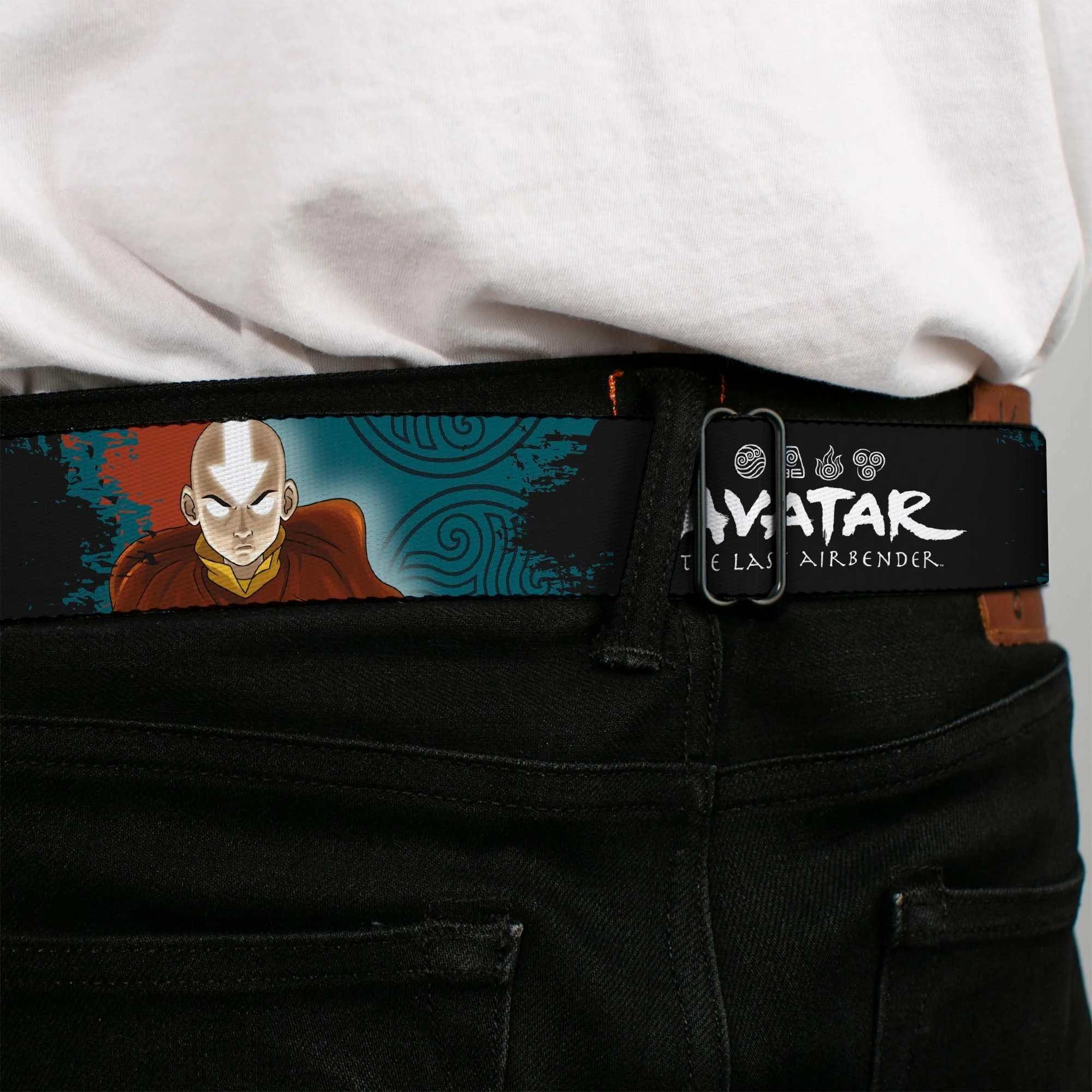 Avatar: The Last Airbender Aang Face Graphic Seatbelt Belt - Image 4