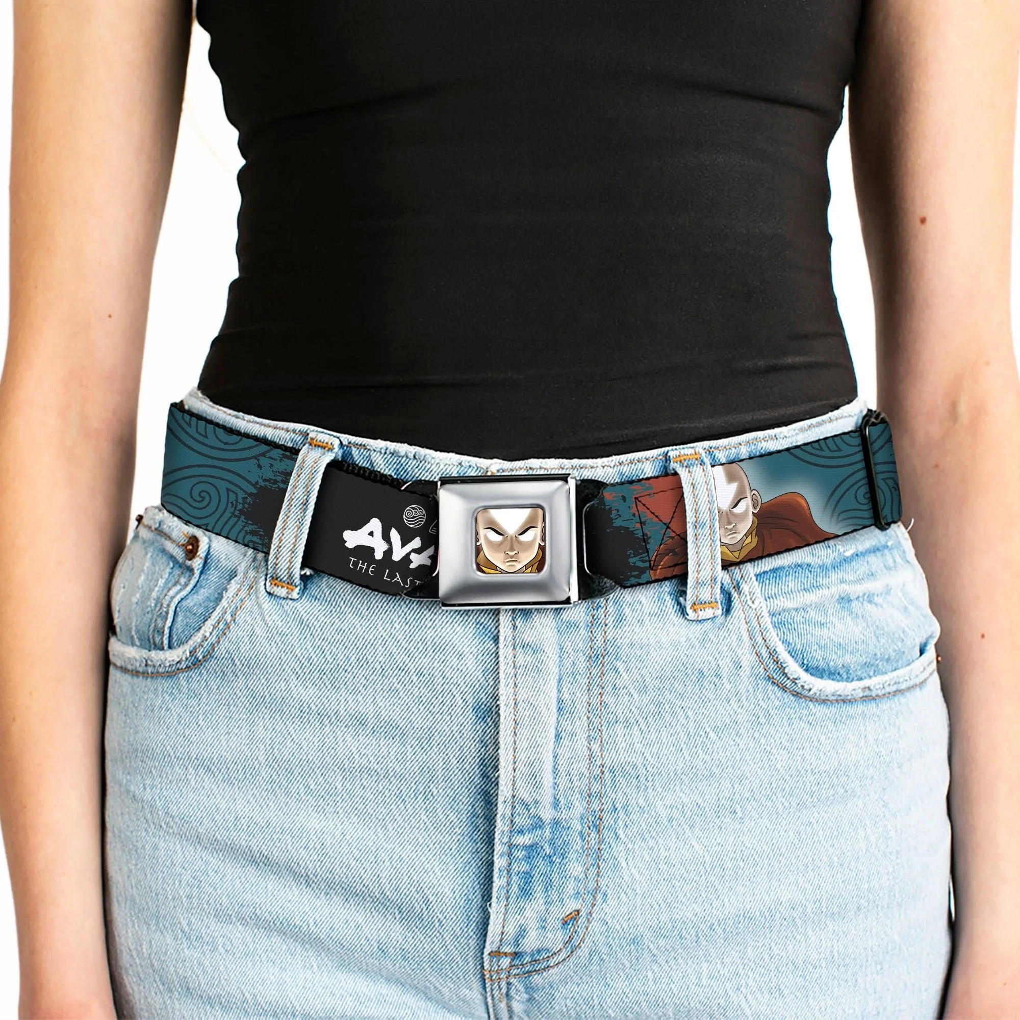 Avatar: The Last Airbender Aang Face Graphic Seatbelt Belt - Image 5