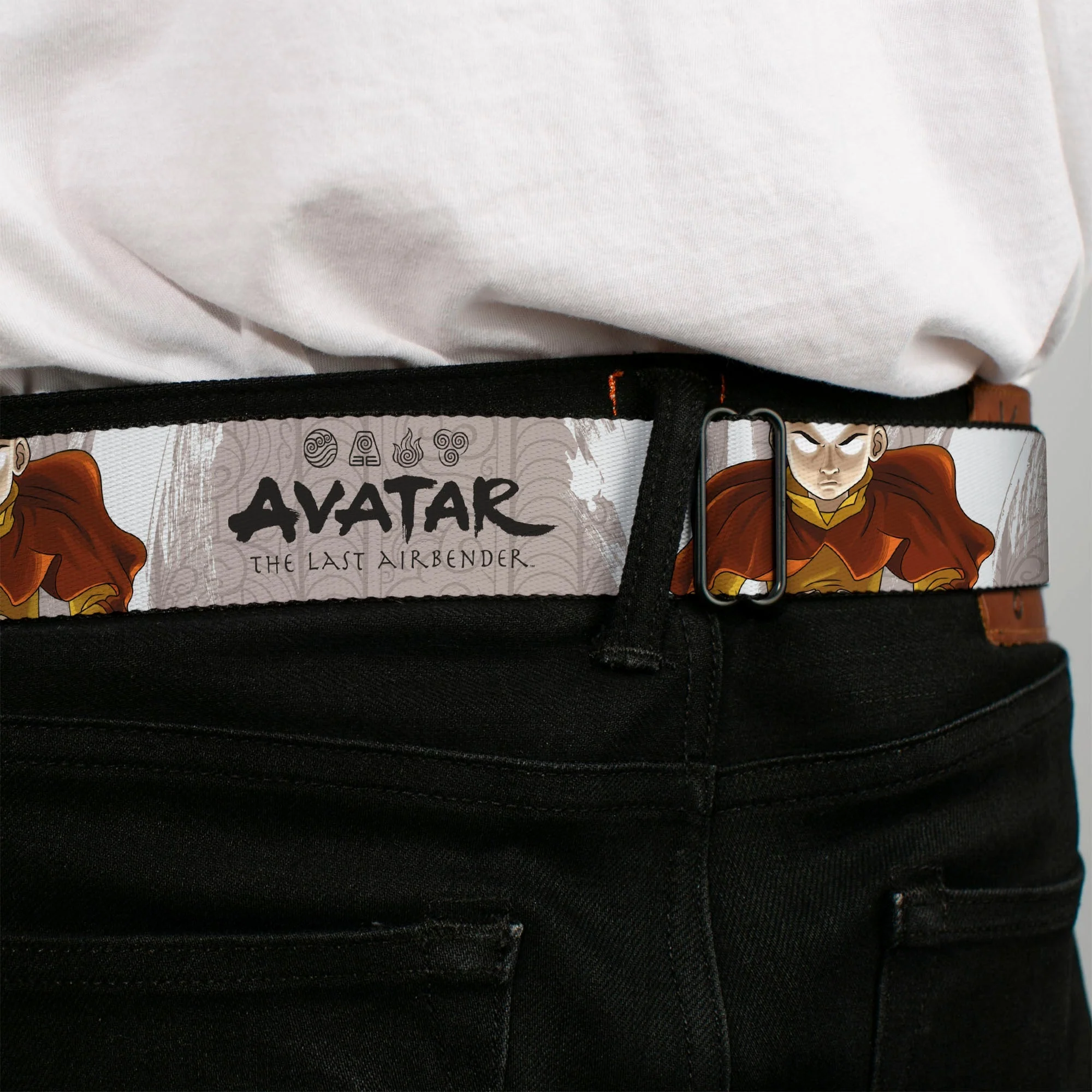 Avatar: The Last Airbender Aang Face & Logo Seatbelt Belt - Image 4