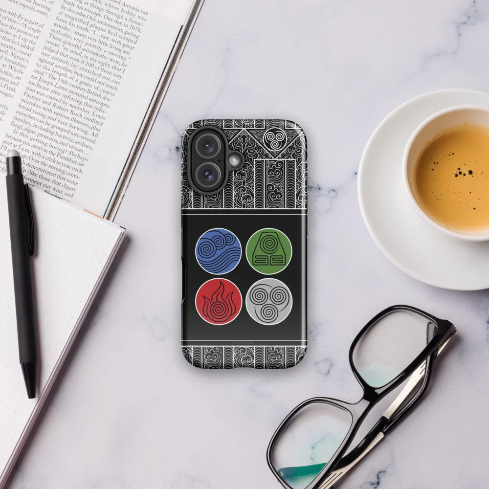 Avatar: The Last Airbender Water Earth Fire Air iPhone Case - Image 12