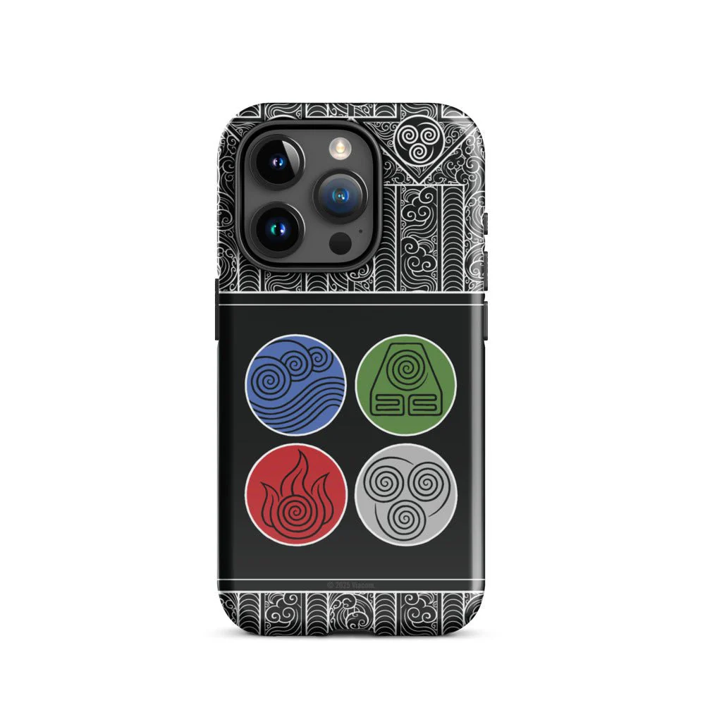 Avatar: The Last Airbender Water Earth Fire Air iPhone Case - Image 16