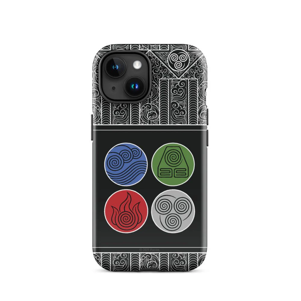 Avatar: The Last Airbender Water Earth Fire Air iPhone Case - Image 22
