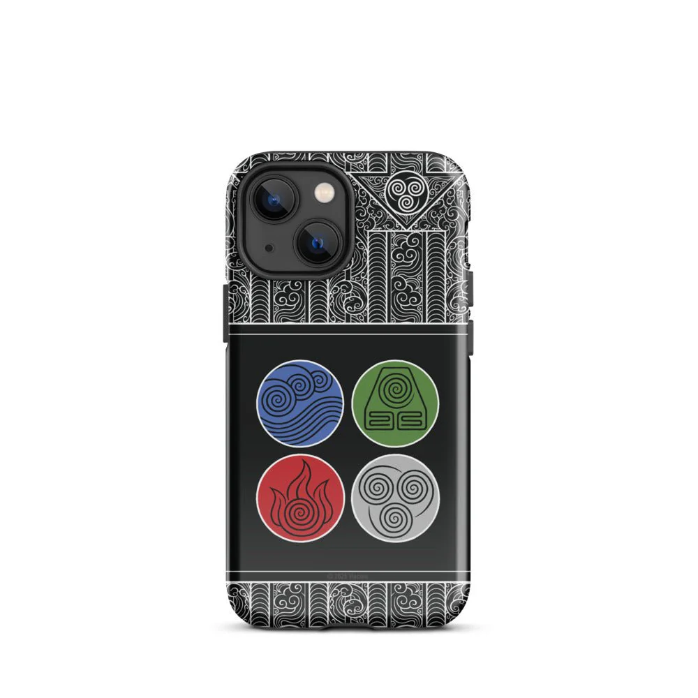 Avatar: The Last Airbender Water Earth Fire Air iPhone Case - Image 43