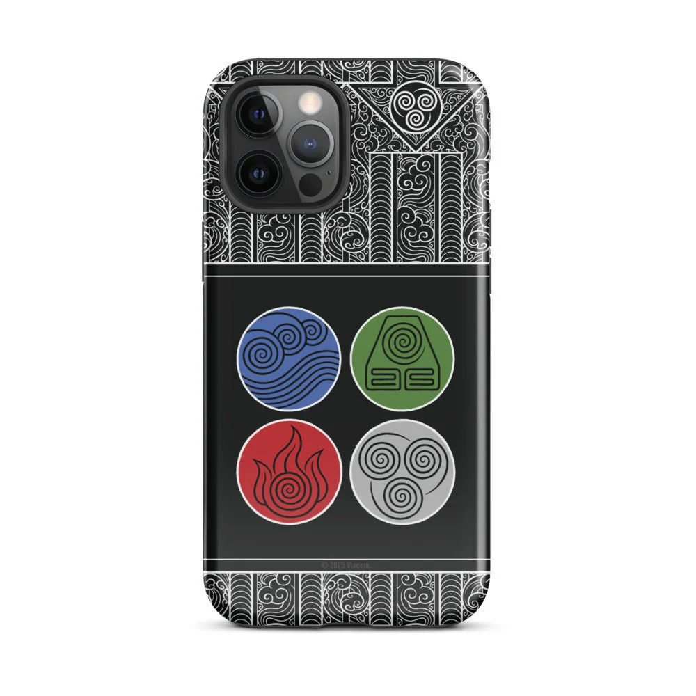 Avatar: The Last Airbender Water Earth Fire Air iPhone Case - Image 49