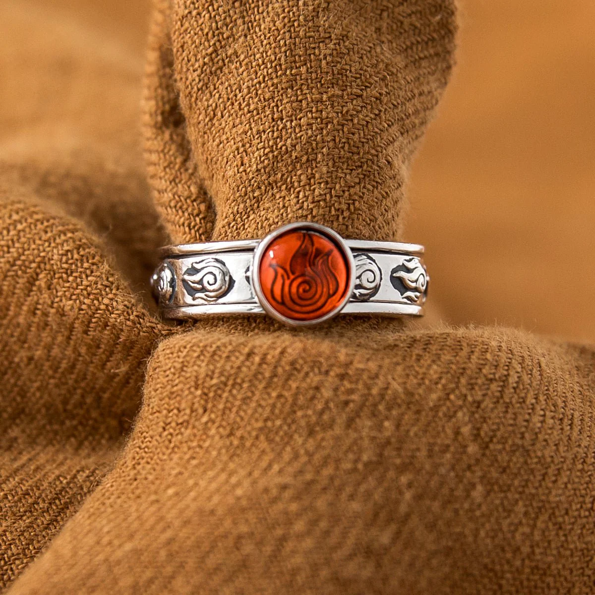 Avatar: The Last Airbender x RockLove Firebender Spinner Ring - Image 4