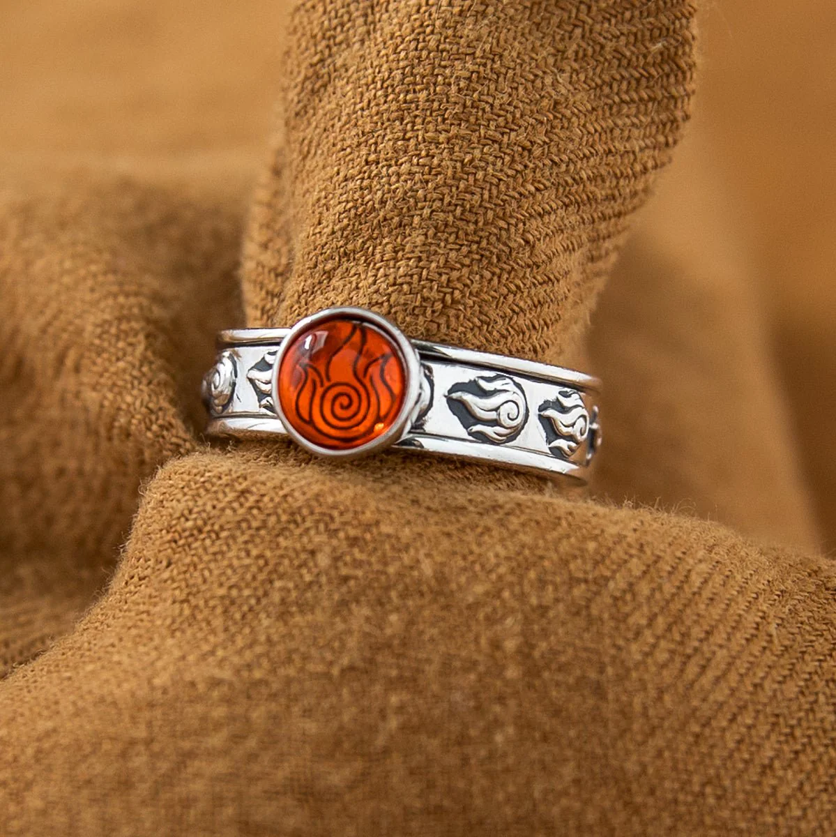 Avatar: The Last Airbender x RockLove Firebender Spinner Ring - Image 5