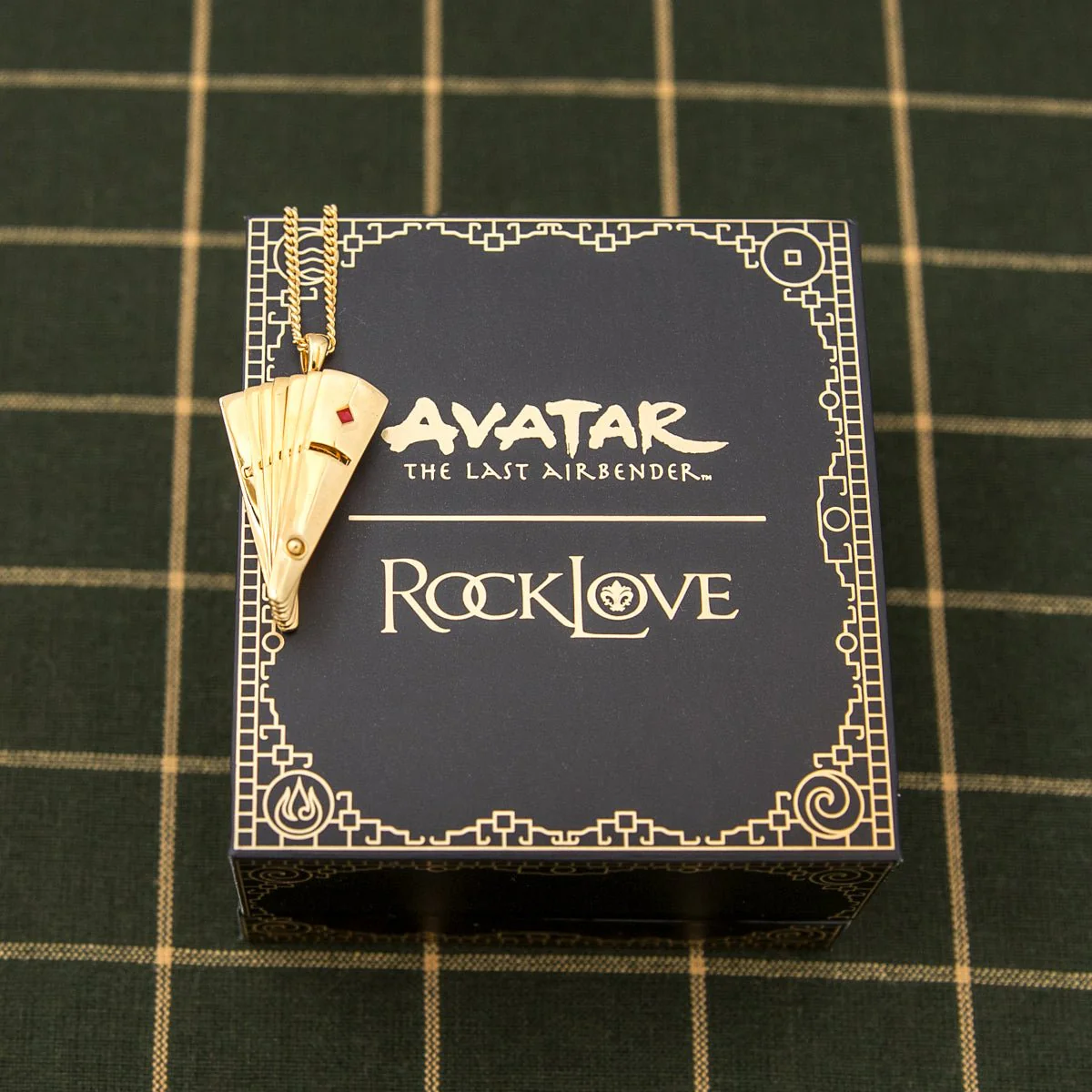 Avatar: The Last Airbender x RockLove Kyoshi Warrior Fan Necklace - Image 5