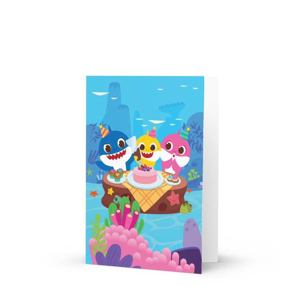 Baby Shark Birthday Greeting Card