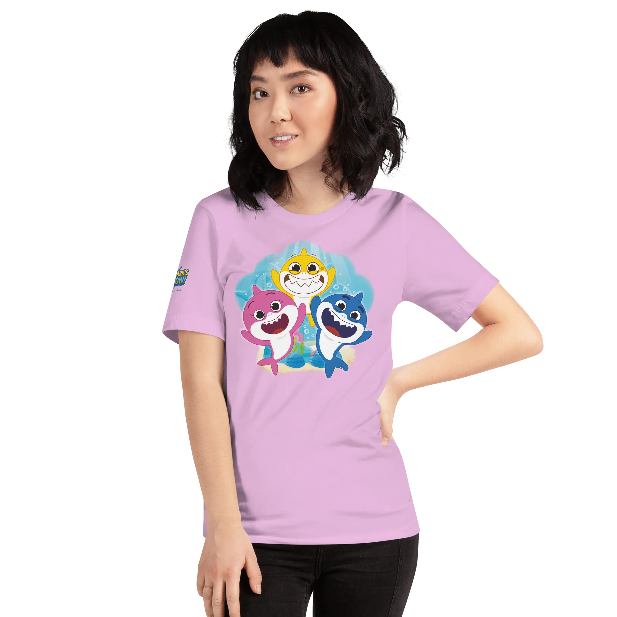 Baby Shark's Big Show Family Adult Short Sleeve T-Shirt - Image 3