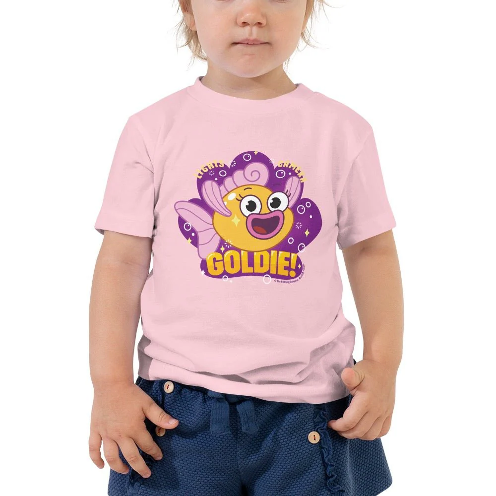 Baby Shark's Big Show Goldie Toddler Short Sleeve T-Shirt - Image 3