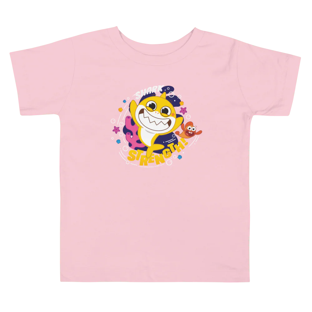 Baby Shark's Big Show Shark Strength Toddler Short Sleeve T-Shirt - Image 5
