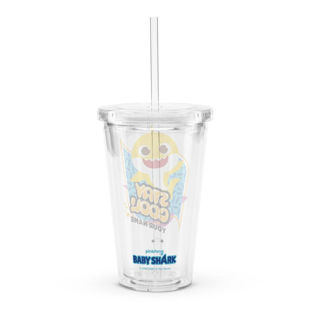Baby Shark Stay Cool Clear Tumbler - Image 2