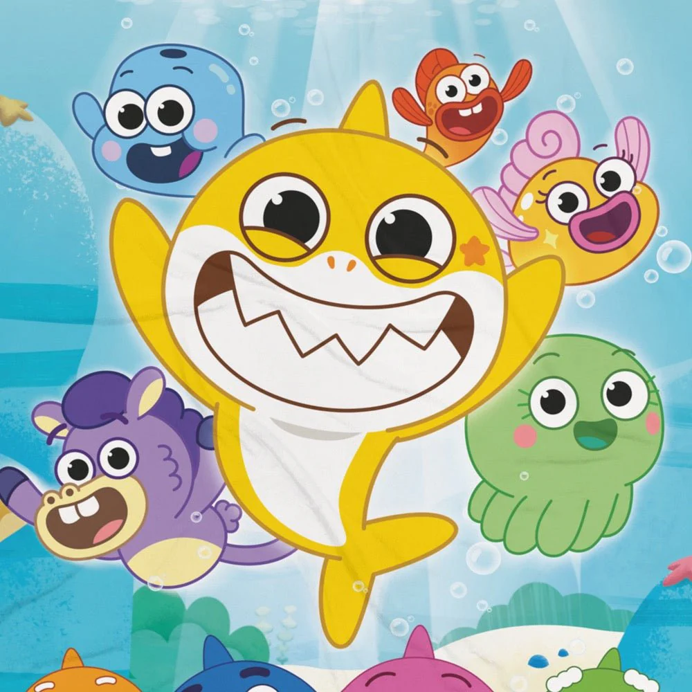 Baby Shark's Big Show Undersea World Throw Blanket - Image 2