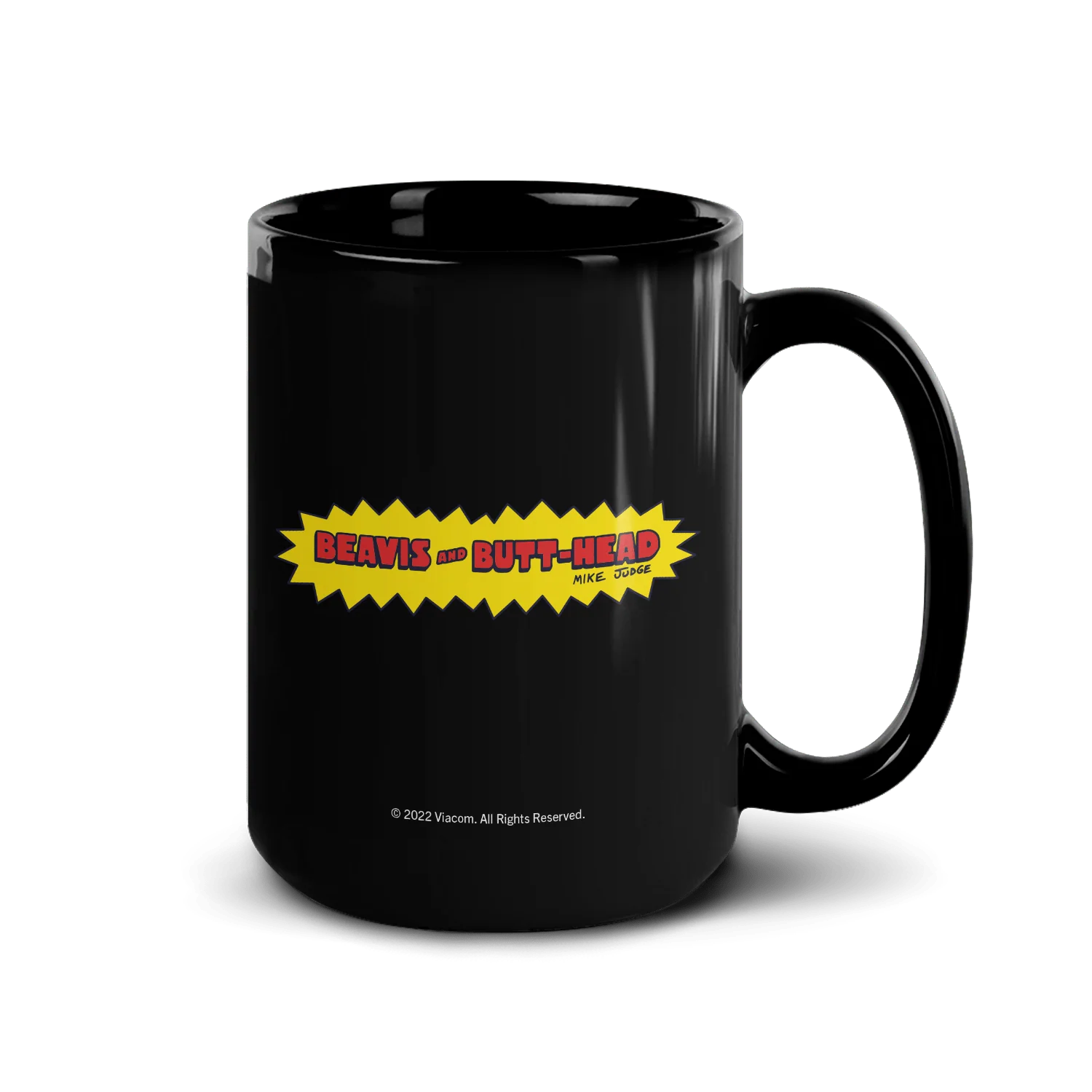 Beavis and Butt-Head Shut Up Black Mug - Image 3