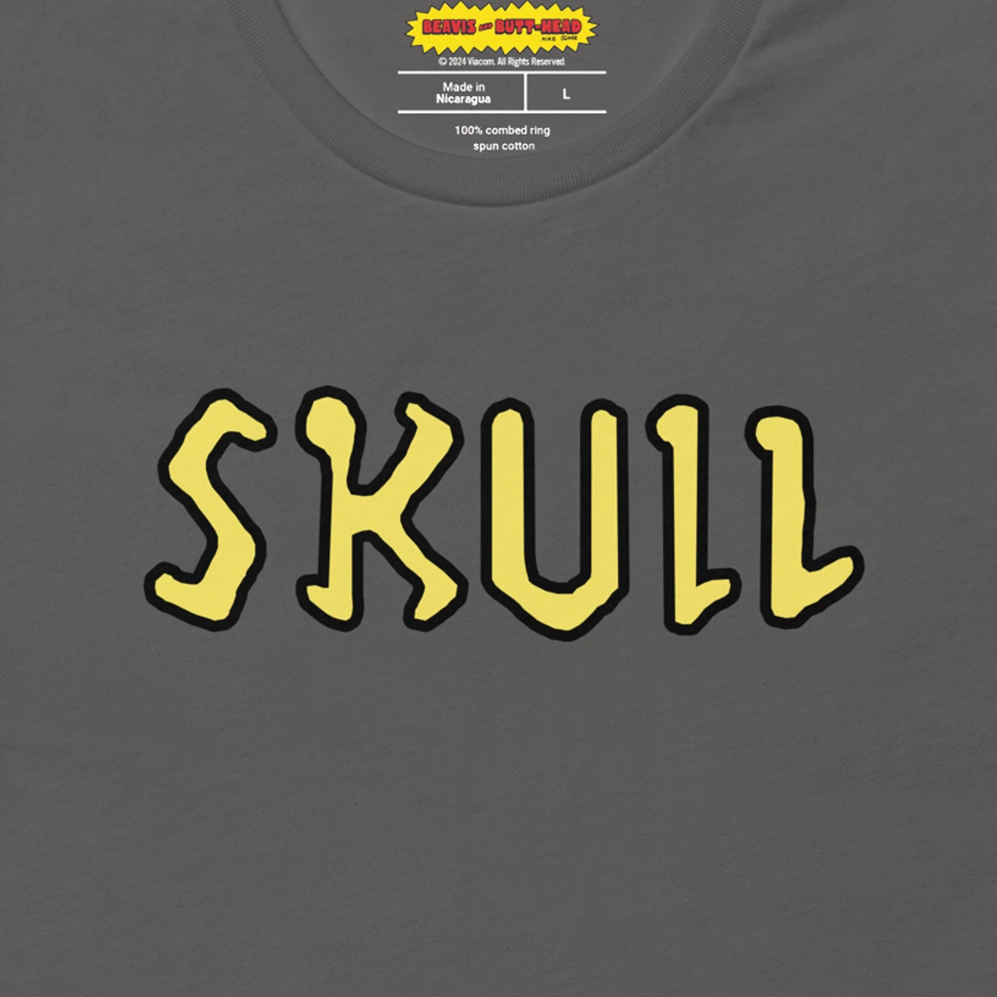 Beavis & Butt-Head Skull Unisex T-Shirt - Image 3