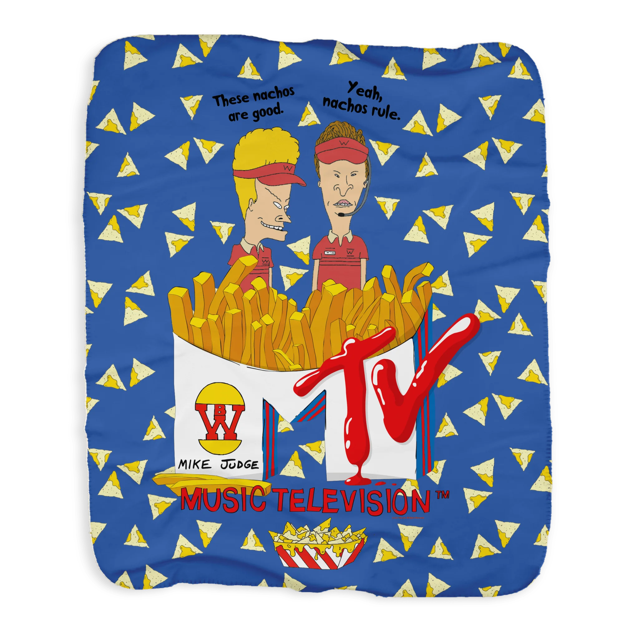 Beavis and Butt-Head Burger World Sherpa Blanket - Image 3